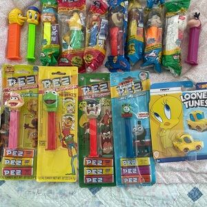 PEZ dispensers NIB 67 pieces COLLECTION